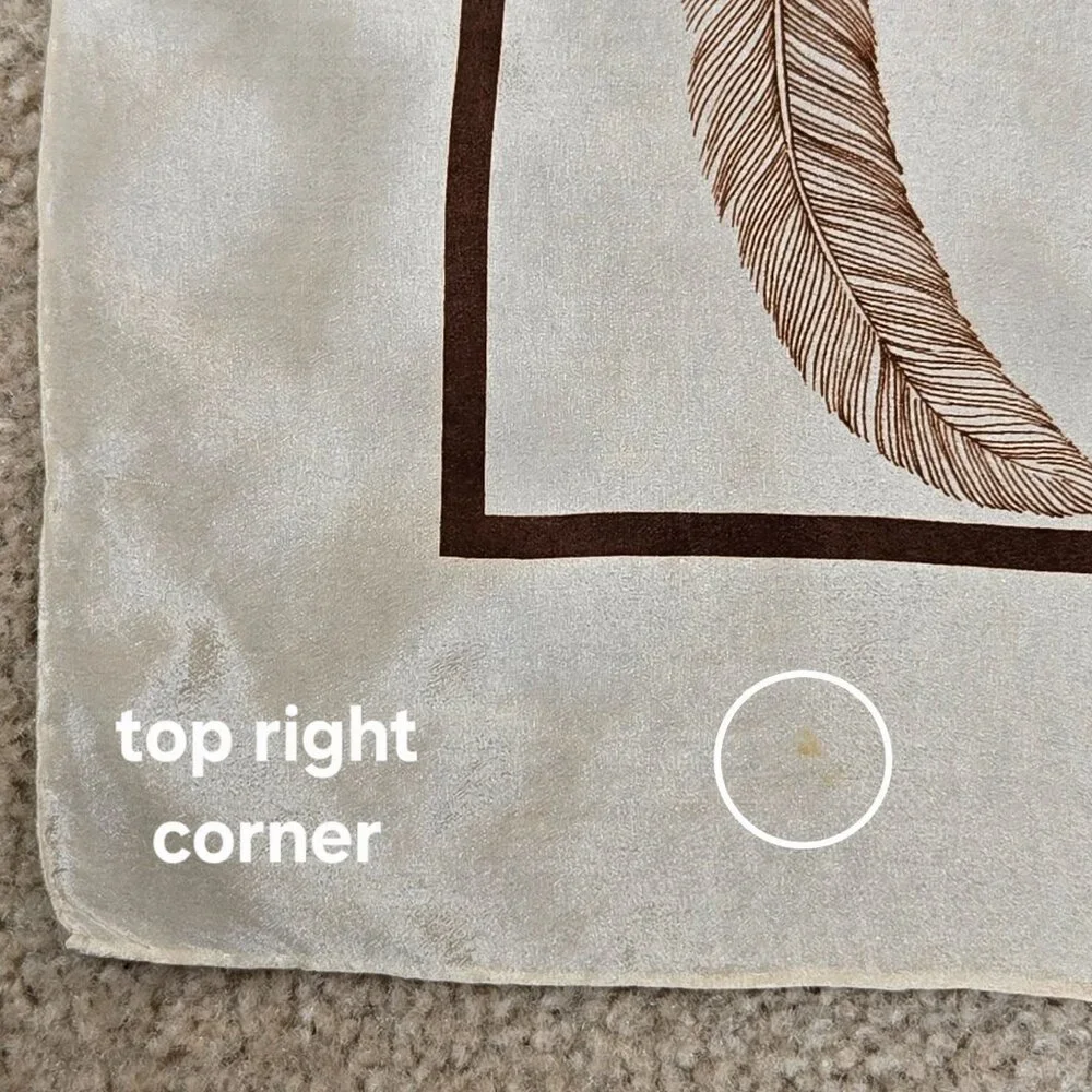 Echo Silk Feather Scarf Bird
